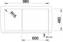 BLANCO 517359 Sink Metra XL 6 S tartufo without eccentric Silgranit PuraDur