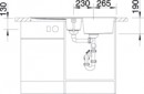 BLANCO 518877 Sink Metra 6 S gray rock with eccentric Silgranit PuraDur