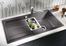 BLANCO 515045 Metra 6 S coffee sink with Silgranit PuraDur eccentric