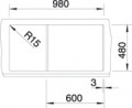 BLANCO 513053 Sink Metra 6 S anthracite with Silgranit PuraDur eccentric