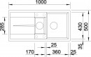 BLANCO 518878 Sink Metra 6 S gray rock without eccentric Silgranit PuraDur