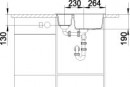 BLANCO 516165 Metra 6 anthracite sink with Silgranit PuraDur eccentric