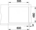 BLANCO 516165 Metra 6 anthracite sink with Silgranit PuraDur eccentric