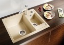 BLANCO 516165 Metra 6 anthracite sink with Silgranit PuraDur eccentric
