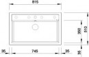 BLANCO 516629 Sink Dalago 8 anthracite with Silgranit PuraDur eccentric