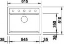 BLANCO 514197 Sink Dalago 6 anthracite with eccentric Silgranit PuraDur