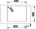 BLANCO 514199 Dalago 6 sink white with Silgranit PuraDur eccentric
