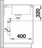 BLANCO 518848 Sink Dalago 5 gray rock with Silgranit PuraDur eccentric