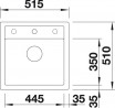 BLANCO 518848 Sink Dalago 5 gray rock with Silgranit PuraDur eccentric