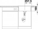 BLANCO 518524 Sink Dalago 5 white with Silgranit PuraDur eccentric