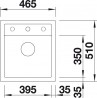 BLANCO 517160 Sink Dalago 45 white with Silgranit PuraDur eccentric