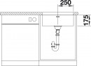 BLANCO 518205 Sink SUPRA 500-U brushed stainless steel without handle