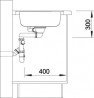 BLANCO 516277 Sink LANTOS 9 E-IF brushed stainless steel with eccentric