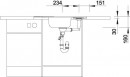 BLANCO 516277 Sink LANTOS 9 E-IF brushed stainless steel with eccentric