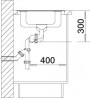 BLANCO 516676 Sink LANTOS 6-IF brushed stainless steel with eccentric