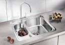 BLANCO 516676 Sink LANTOS 6-IF brushed stainless steel with eccentric