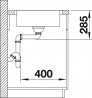 BLANCO 519059 Sink LANTOS 45 S-IF Compact brushed stainless steel with eccentric