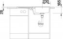 BLANCO 513310 Sink RONDOSET 3 1/2" brushed stainless steel without eccentric