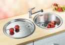 BLANCO 513310 Sink RONDOSET 3 1/2" brushed stainless steel without eccentric