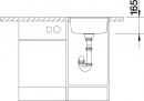 BLANCO 514647 Sink RONDOSOL-IF 3-1/2" brushed stainless steel without eccentric