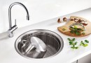 BLANCO 514647 Sink RONDOSOL-IF 3-1/2" brushed stainless steel without eccentric