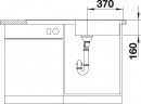 BLANCO 518519 Sink LIVIT XL 6 S brushed stainless steel with eccentric, 2 holes