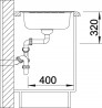 BLANCO 514786 Sink LIVIT 45 S Salto brushed stainless steel without eccentric
