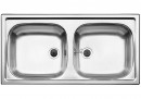 BLANCO 500372 Sink Top EZ 8x4 stainless steel natural gloss without eccentric