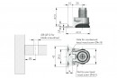 IF-adjusting leg Integrato G 25mm, metal