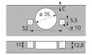 HETTICH 77720 Intermat 9944 W-45 t43 K10