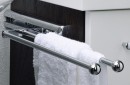 HETTICH 70692 extendable towel rail 410mm 2-arm chrome