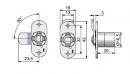 LEHMANN Cabinet lock 371 right
