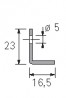 HETTICH 9117418 TopLine M/35 door rail 2.05 m