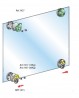 TERNO Dama fittings set for inset glass doors 30kg