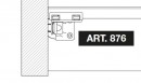 TERNO art. 876 bottom slider for folding doors