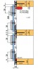 TERNO Dama fittings set for loaded glass doors 30kg