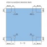 TERNO Dama fittings set for loaded glass doors 30kg