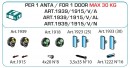 TERNO Dama fittings set for loaded glass doors 30kg