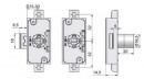 LEHMANN Three-way lock 750 right-hand