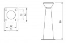 StrongLegs furniture leg FS002, 80Rmm, shiny chrome