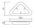 STRONG Glider Nail-in  corner 15 mm black