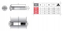 Nut connecting fittings VF02 FZ M4/15mm