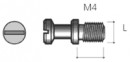 Eccentric pin shelf TI05 M4/8mm