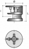 Excenter connection fittingsEC03-15/13