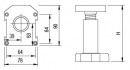 StrongLegs adjustable leg AP002, 150Rmm