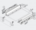BLUM 558.3501B01 slide Tandembox 350mm 30kg R+L