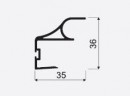 SEVROLL 02721 Comfort 18 II grab rail 2.7m olive
