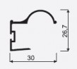 SEVROLL 04545 Factor II 16mm mounting rail 2.7m olive