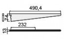 SEVROLL 222617 Wilson bracket 500mm silver