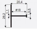 SEVROLL 01711 connecting rail H04/18 3m olive